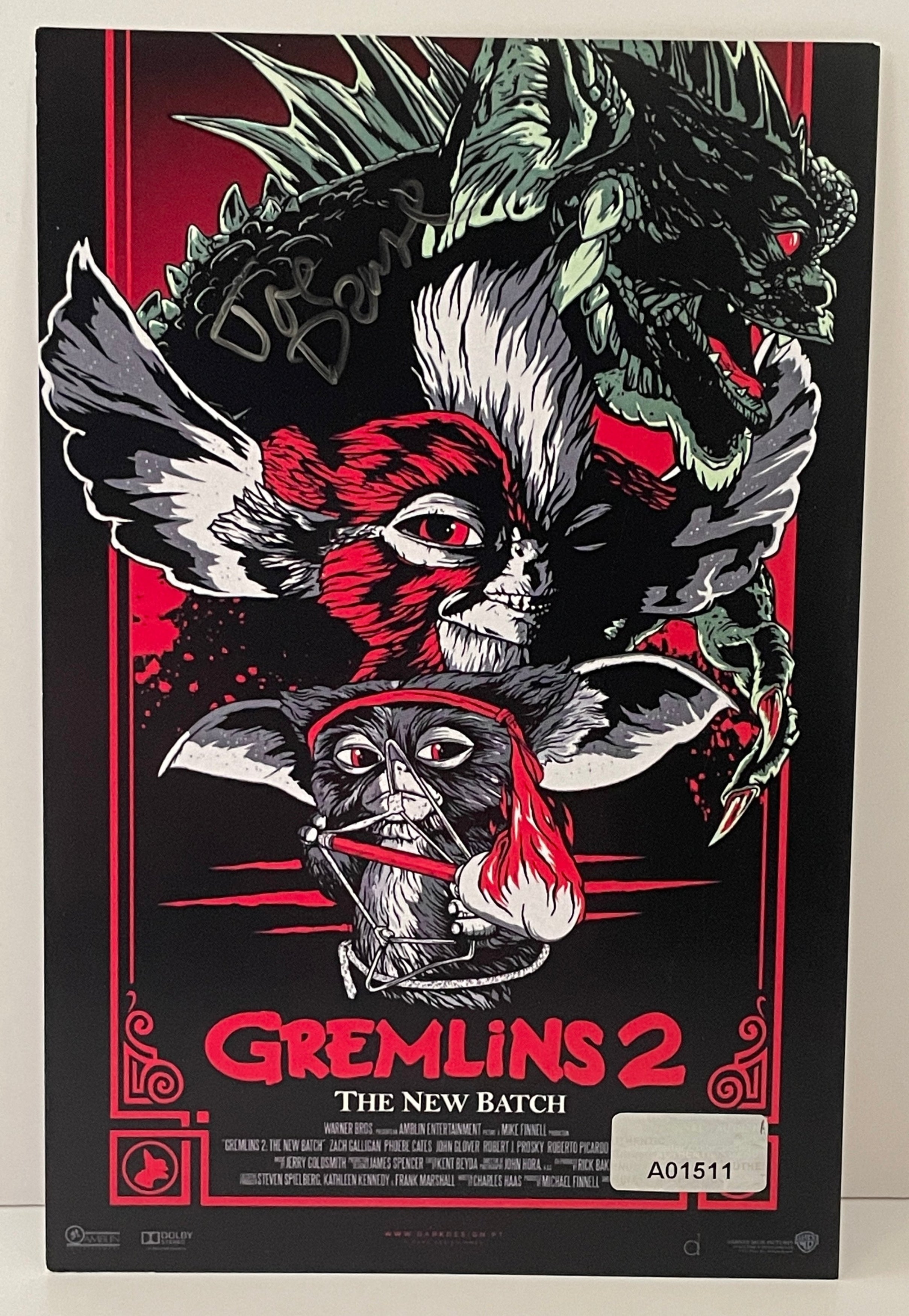 Interstellar Collectibles Inc – Gremlins Joe Dante Signed photo 1