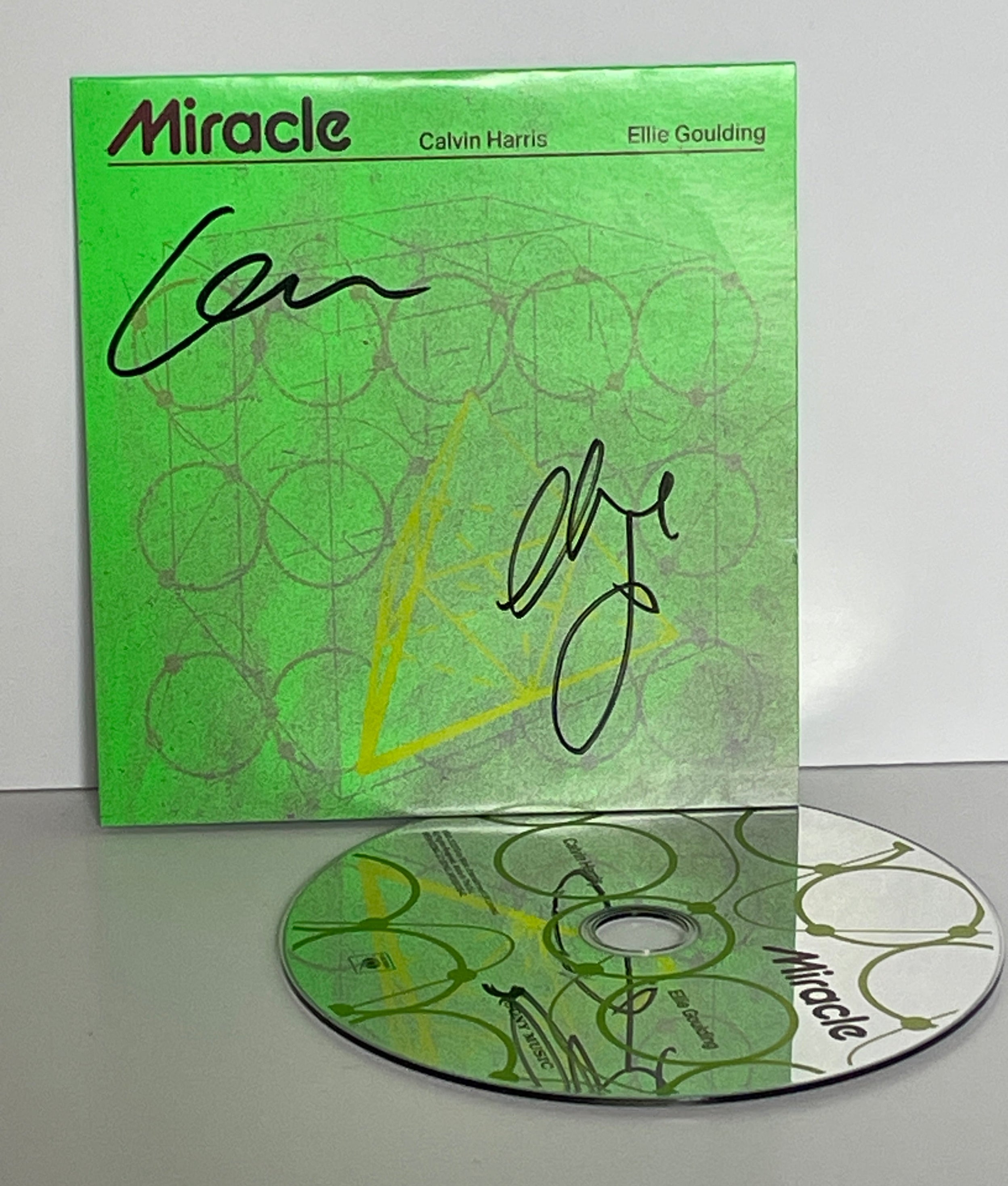 Interstellar Collectibles Inc – Miracle CD Calvin Harris Ellie Goulding Signed 1