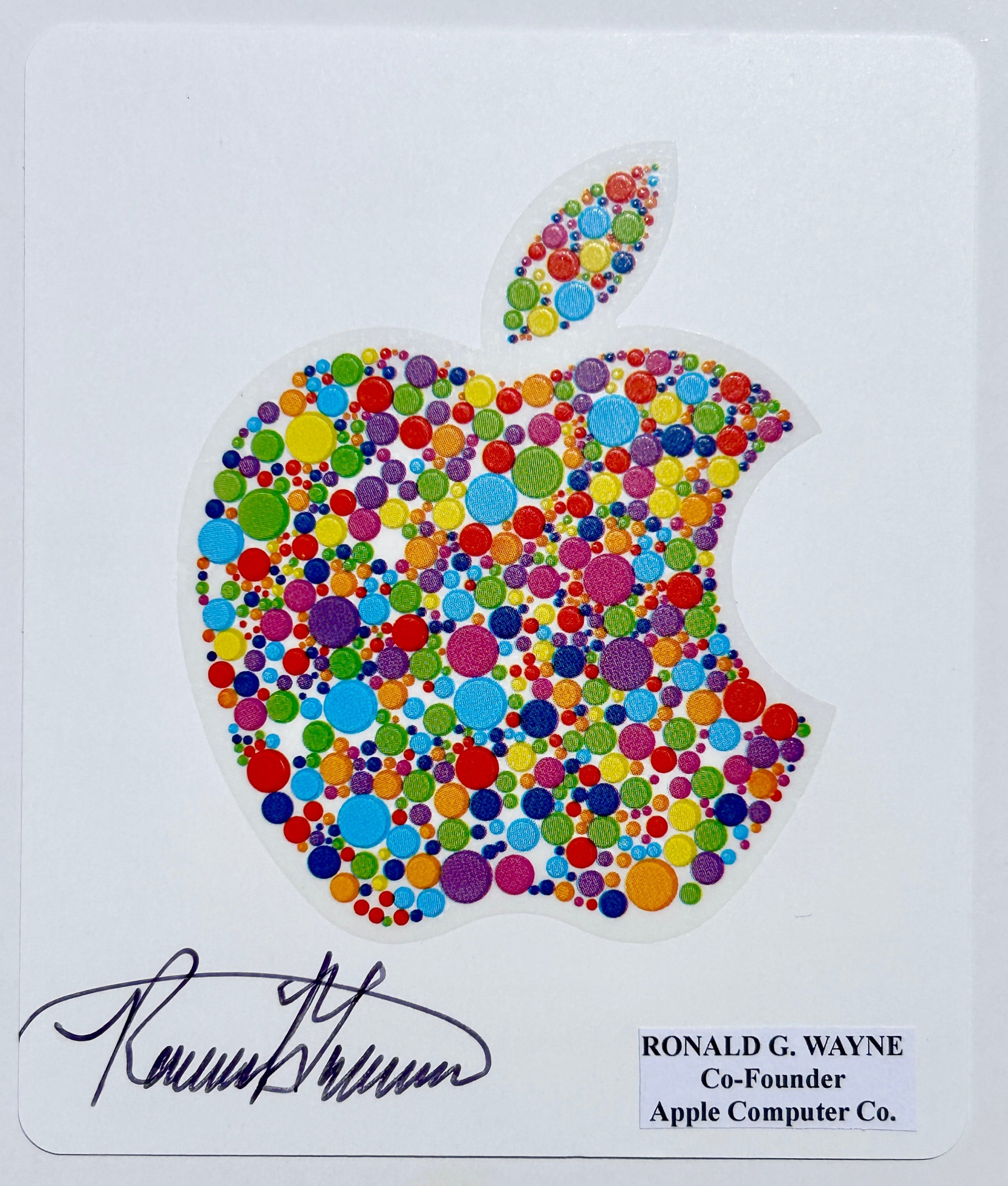 Interstellar Collectibles Inc - Ronald G. Wayne Signed Apple Gift Card E