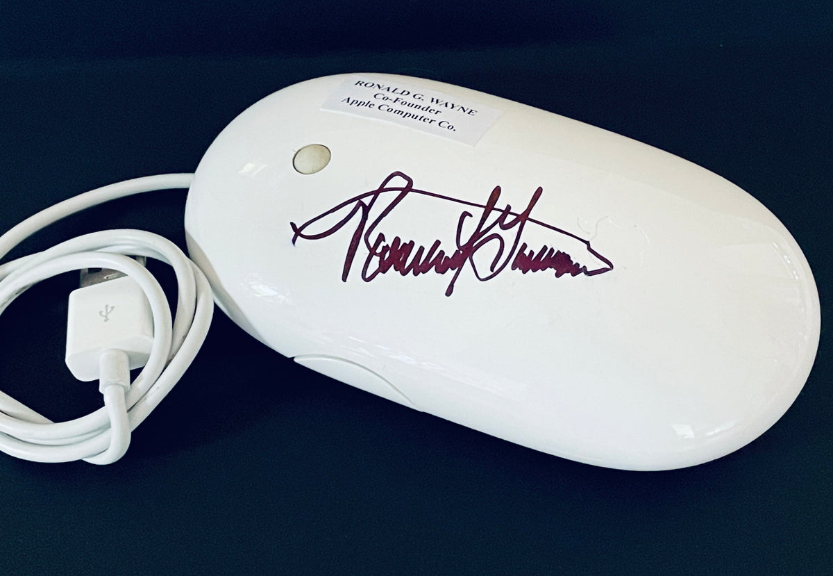 Interstellar Collectibles Inc - Ronald G. Wayne Signed Apple Mouse 1