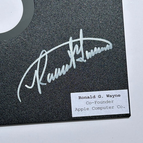 Interstellar Collectibles Inc - Ronald G. Wayne Signed Floppy Disk Black 2