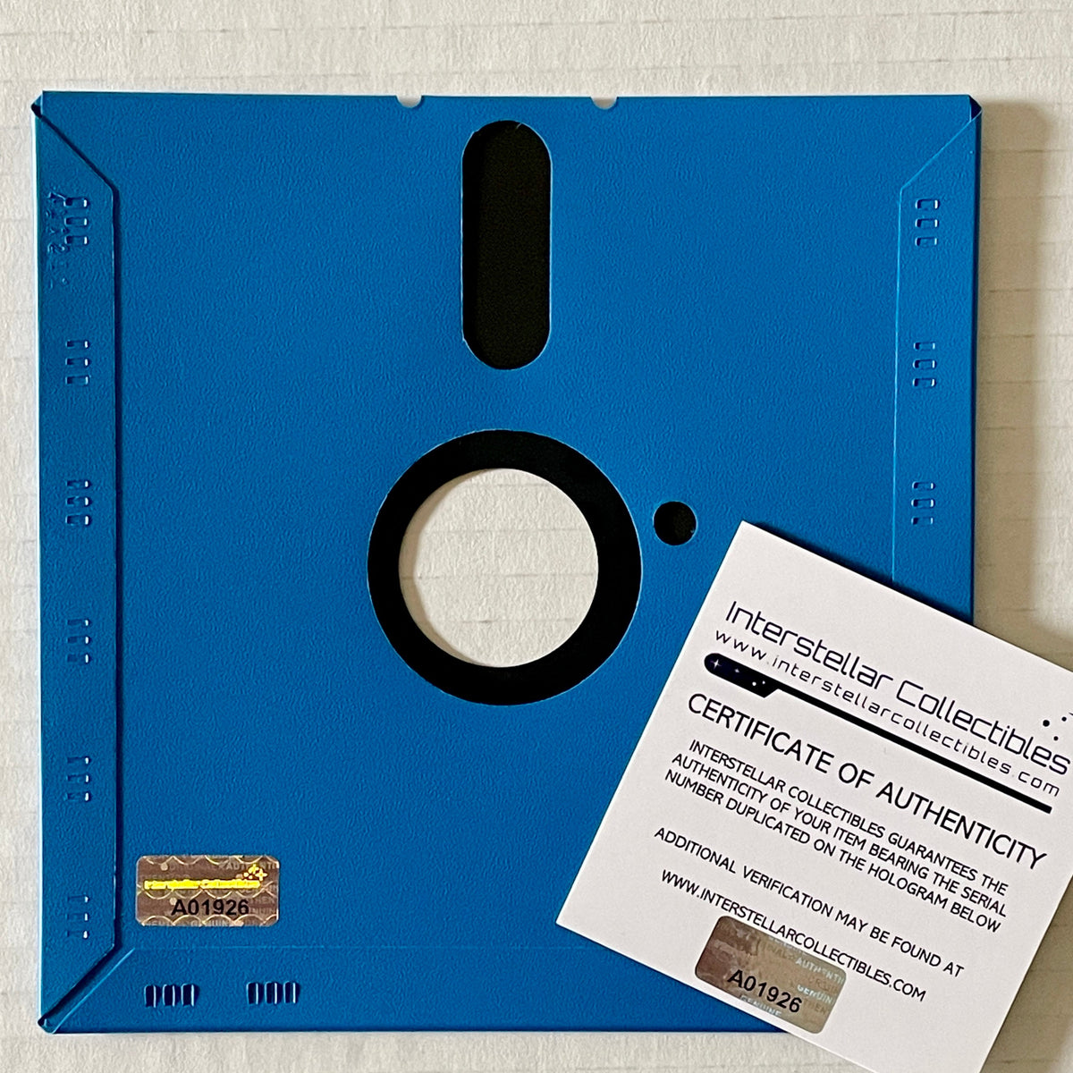 Interstellar Collectibles Inc - Ronald G. Wayne Signed Floppy Disk Blue 2