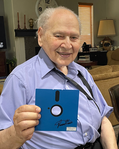 Interstellar Collectibles Inc - Ronald G. Wayne Signed Floppy Disk Blue 5