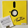 Interstellar Collectibles Inc - Ronald G. Wayne Signed Floppy Disk Yellow 1