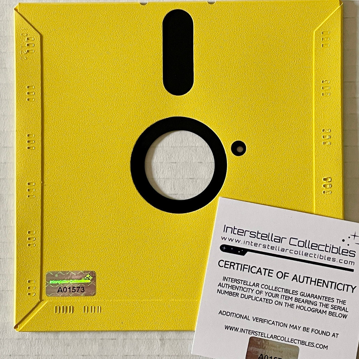 Interstellar Collectibles Inc - Ronald G. Wayne Signed Floppy Disk Yellow 2